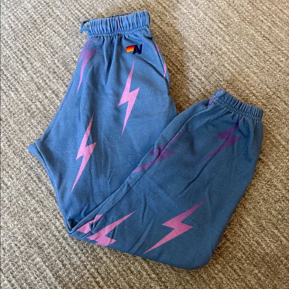 aviator nation bolt repeat ombre sweatpant
